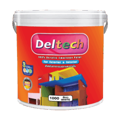 สีน้ำภายนอก DELTECH 3.6 ลิตร เบส A